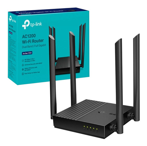 Router Tp-link Archer C64 Ac1200 Gigabit Dual Band Bagc