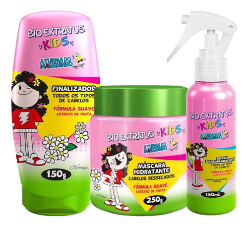 Kit Infantil Finalização Máscara 240g Finalizad Spray 150ml