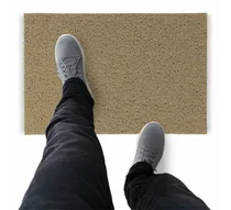 Comprar Tapete Capacho De Vinil Liso Higiene 450x60cm Bege