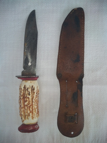 Cuchillo Decora Solingen Antiguo Acero Alemán 22 Cm