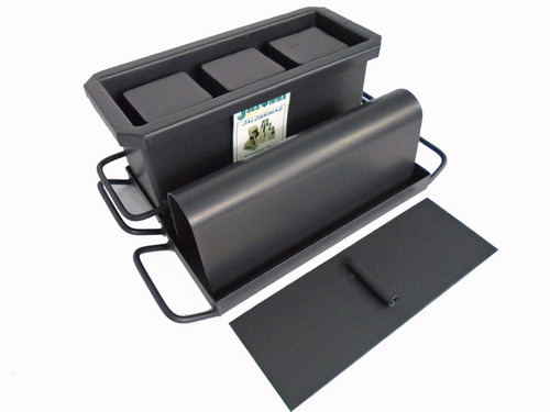 Imagem 4 de 4 de Kit Forma De Fazer Blocos E Canaletas 15 Com 3 Furos