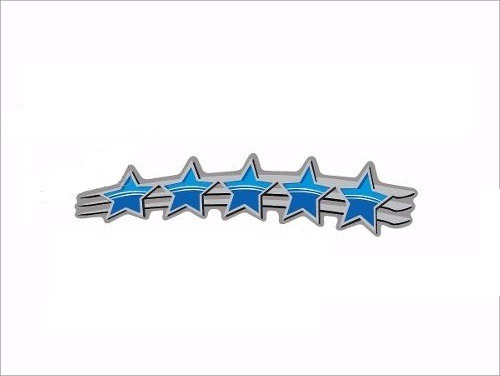 Emblema 5 Estrelas - Azul Com Palio 2011 2012 2013
