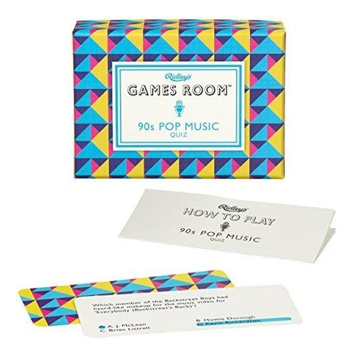 Ridley's Games Room 90s Pop Music Quiz Juego De Cartas