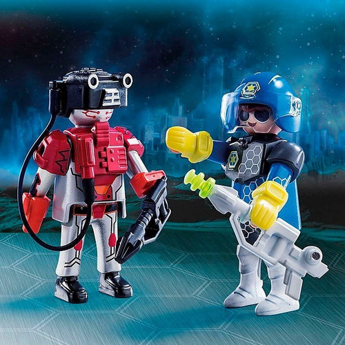 Playmobil Policia Y Ladron Espacio 70080 Muñeco Ink Educando