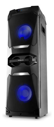 Parlante Torre Noblex MNT1050 Bluetooth Micrófono Negro Con Luces 220V