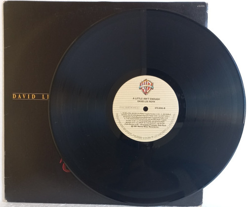 Lp Vinil David Lee Roth - A Little Ain't Enough (c/ Encarte)