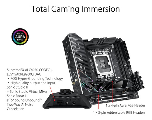 Asus Rog Strix Z790-i Gaming Wifi 6e Lga1700 Preto