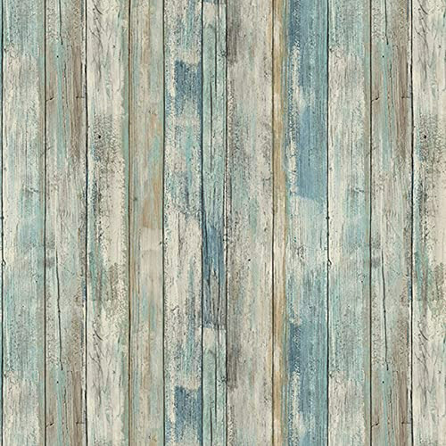 Papel Tapiz - Distressed Wood Peel And Stick Wallpaper 17.71