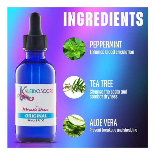 Aceite Capilar Kaleidoscope Miracle Drops, 60 Ml, Paquete De