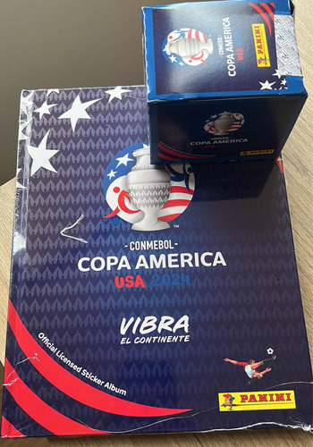 Álbum Tapa Dura Copa América 2024 + Caja De Láminas