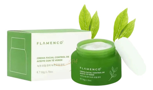 Crema Facial Control De Aceite Nutre Humecta Con Té Verde 