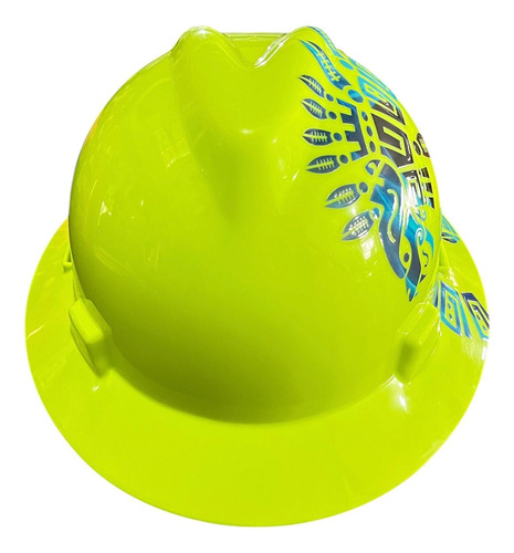 Casco De Seguridad Msa Diseño Impresion Uhd Uv. 5140 Blanco