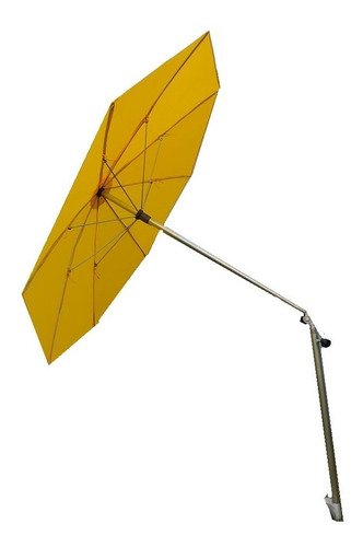 Parasol De Topografía Amarillo Metal Punta Reforzada