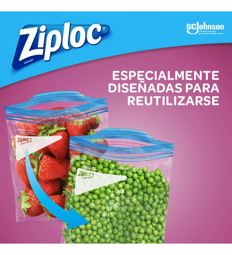 Ziploc Bolsas Reutilizable Para Congelar Alimentos 152