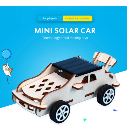 3 Kits De Modelos De Coches Solares De Madera Proyecto De