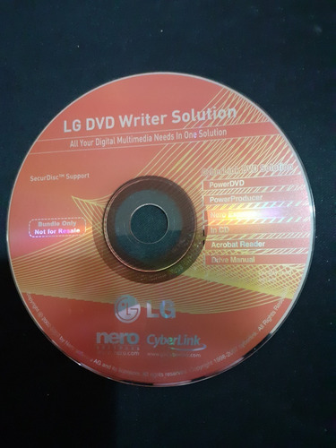 Cd De Instalação - LG Dvd Writer Solution