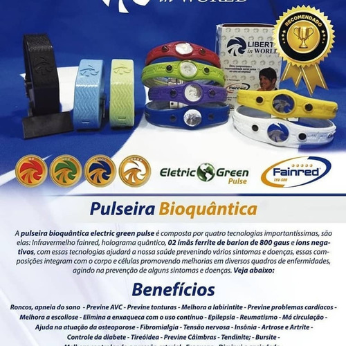 Imagem 4 de 4 de Pulseira Magnética Iônica 800 Gauss Eletric Green