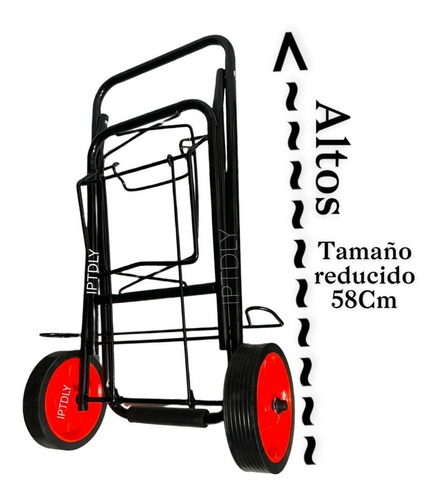 Imagen 4 de 5 de Carro Plegable Carga Yegua 60kg Incluye Elástico + 1 Regalo