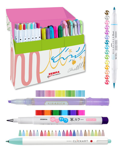 Zebra Stars & Color Box Incluye 50 Piezas Multicolor