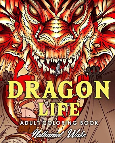 Libro Para Colorear Para Adultos Dragones De La Vida Del Dra