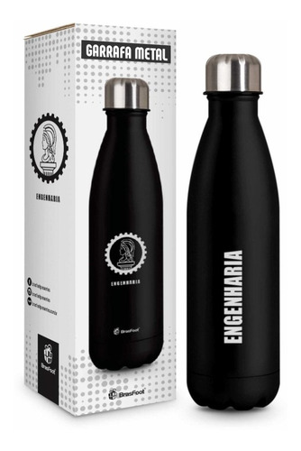 Garrafa Térmica Metal Emborrachado Neo Engenharia 500ml