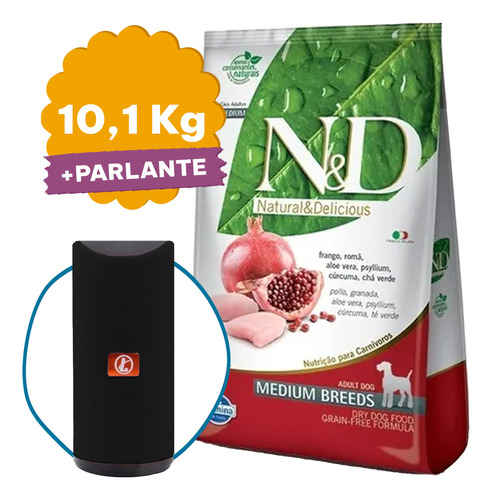 Farmina Nyd Prime Grain Free Adulto Raza Mediana 10,1 Kg