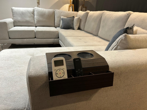 Apoyavaso Posavaso Con Porta Control Remoto Sillón Sofá Control Tabaco
