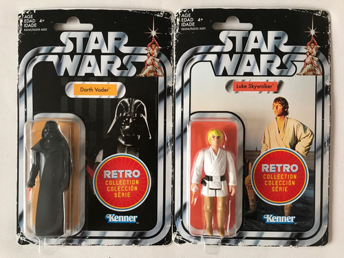 Luke Skywalker Y Darth Vader Vintage Collection Retro Series (Usado)