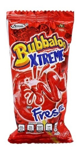 Paleta Bubbaloo Xtreme Fresa 20pz.