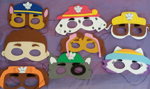Imagen 4 de 9 de Cotillon Antifaz Paw Patrol Antifaces Patrulla Canina