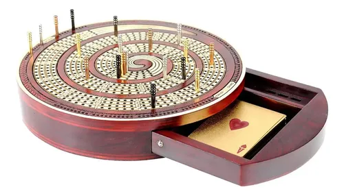 Tablero De Cribbage Portátil Con Bolígrafos Y Tarjetas – Juego Clásico De Puntuación Para Adultos Y Viajes, Regalo Familiar
