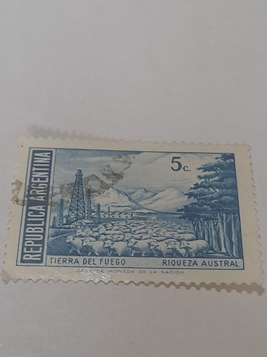 Estampilla Tierra Del Fuego Riqueza Austral 1216    7