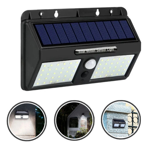 Lampara Solar 40 Led Con Sensor De Movimiento Para El Hogar