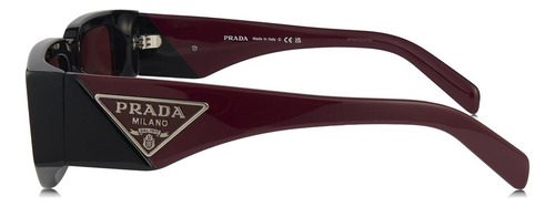 Prada Spr 09zs 11f-08s Square Shape Red Black (Usado)