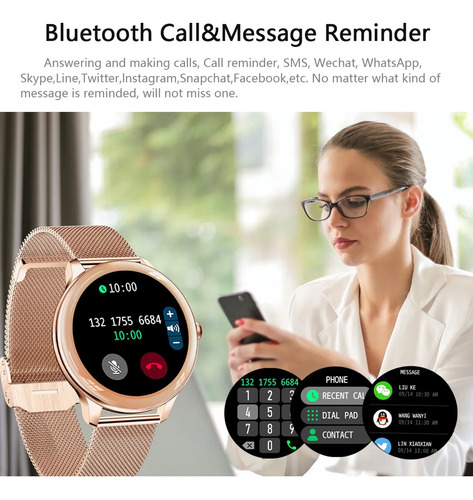 Reloj Inteligente Bluetooth Con Frecuencia Cardíaca Lokmat V