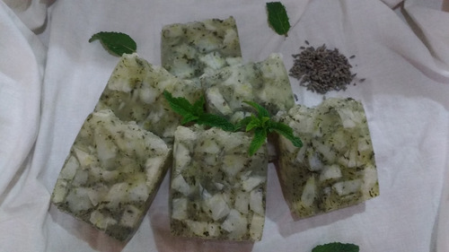 Jabon Antiseptico-tonificante-refrescante De Lavanda-menta