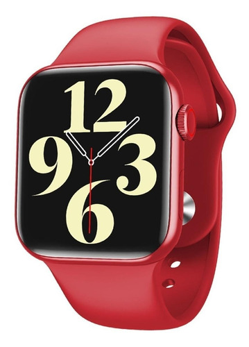 Smartwatch Wearpai HW16 1.72" caixa 44mm de  liga de zinco  vermelho, pulseira  vermelha