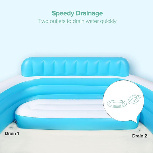 Sable Alberca Inflable 88x85 Para Niños Y Adultos Sa-hf041 Color Azul