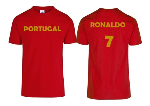 Playera Casual Portugal Cristiano Moda Ronaldo Futbol Comoda