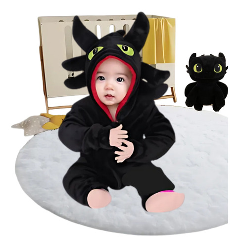 Pijama Mameluco Dinosaurio Chimuelo Cosplay Disfraz Unisex B