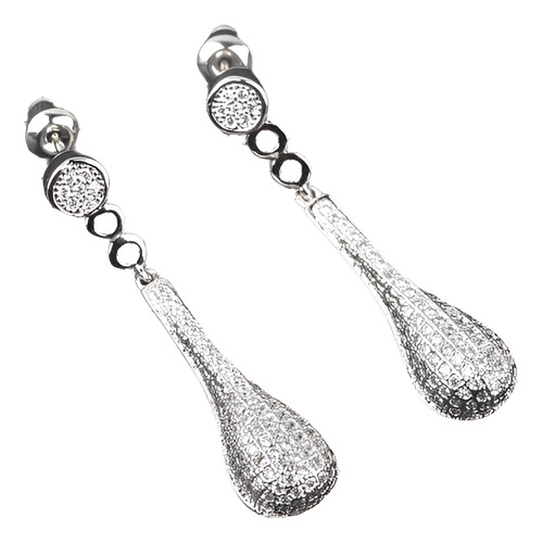 Brillante Topacio Blanco Joyas Para Mujeres Joyería Stud Pen