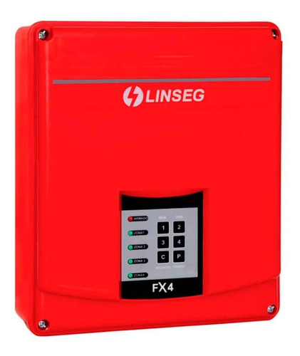 Panel De Alarma Contra Incendio 4 Zonas Linseg Fx4