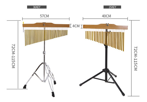 Instrumento De Percusión Musical De 36 Tonos Con Soporte