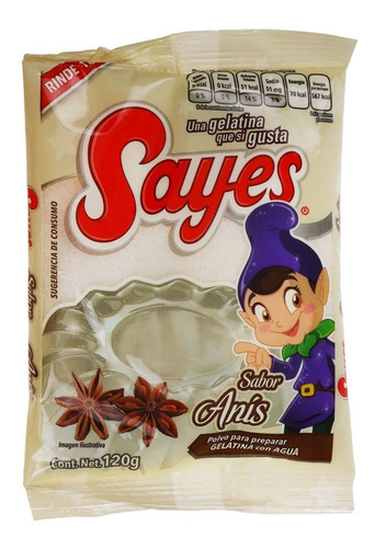 Gelatina Sayes Sabores Surtidos Caja Con 50 Pz De 120 Gr C/u