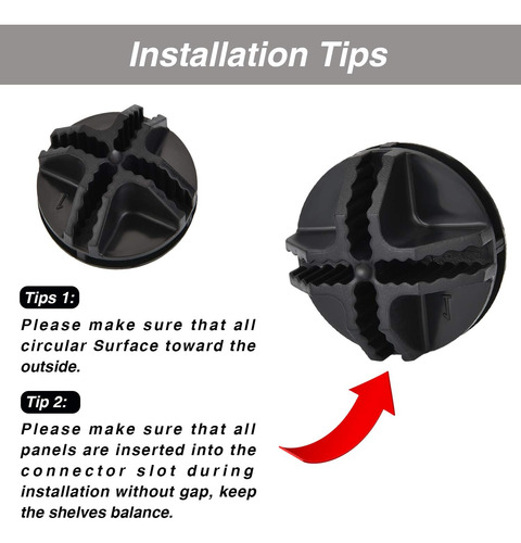 Conectores De Cubo De Plástico Negro Para Almacenamiento
