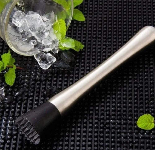 Socador Para Caipirinha Frutas Em Aço Inox - Top Util - 21cm Cor Prateado
