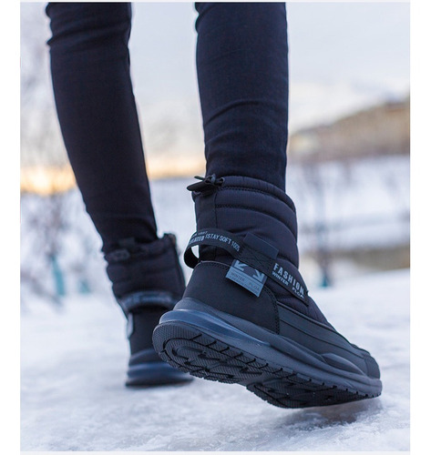 Botas De Nieve De Invierno De Terciopelo Grueso Para Mujer