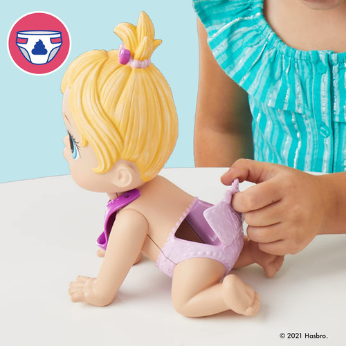 Boneca Baby Alive Lil Snacks Come Cocô, Lanche, 20 Cm, Cabel