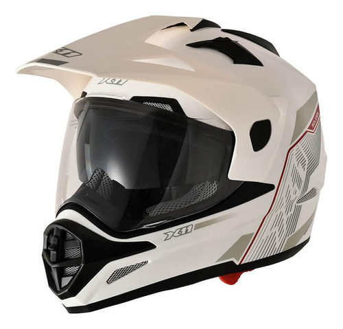 Capacete Motocross X11 Crossover Solides On E Off Road