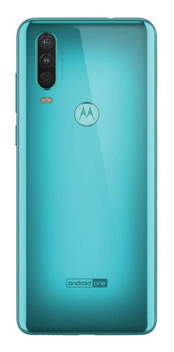 Motorola One Action Dual SIM 128 GB aqua teal 4 GB RAM - Bom (Recondicionado)